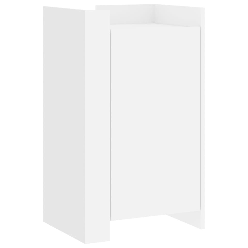 White Engineered Wood Sideboard 45x35x75 cm Storage Cabinet