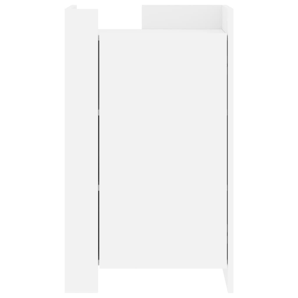White Engineered Wood Sideboard 45x35x75 cm Storage Cabinet