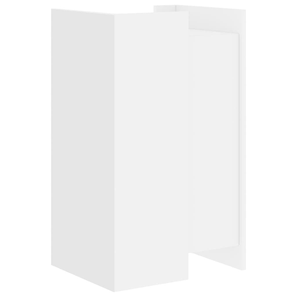 White Engineered Wood Sideboard 45x35x75 cm Storage Cabinet