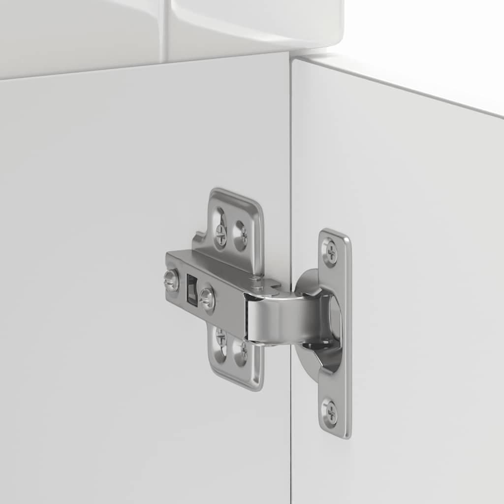 High Gloss White Engineered Wood Kitchen Storage Cabinet