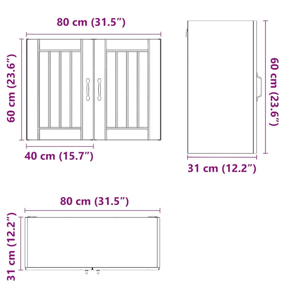 White Engineered Wood Kitchen Wall Cabinet