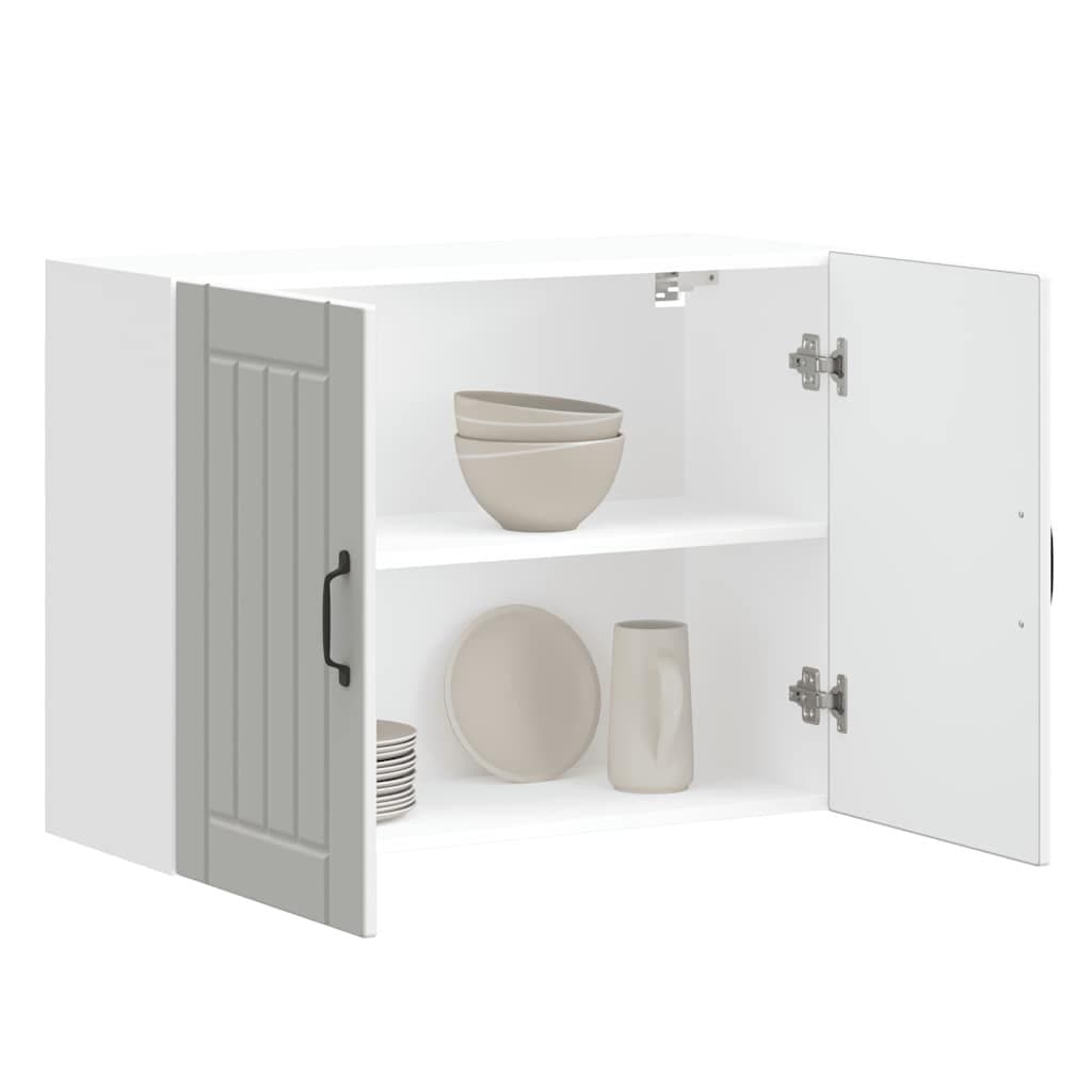 White Engineered Wood Kitchen Wall Cabinet