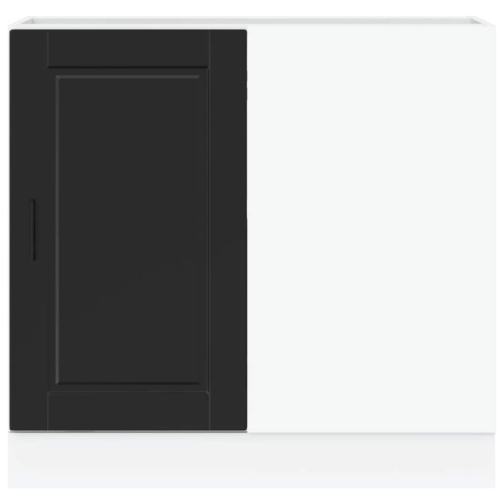 Black Engineered Wood Kitchen Base Cabinet