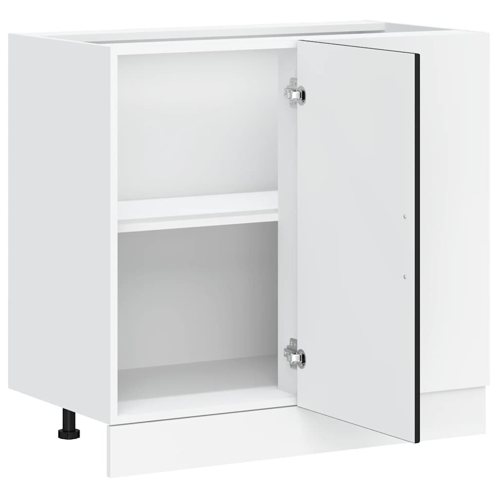Black Engineered Wood Kitchen Base Cabinet