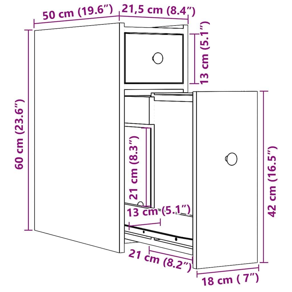Tall White Bathroom Storage Cabinet on Wheels