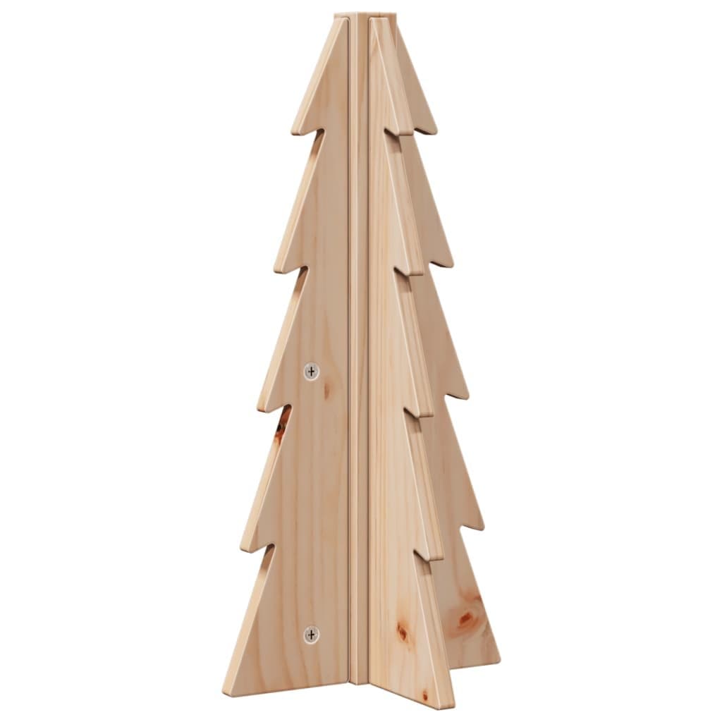 49cm Natural Pine Wooden Christmas Tree Decoration