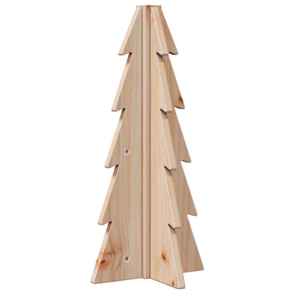 49cm Natural Pine Wooden Christmas Tree Decoration