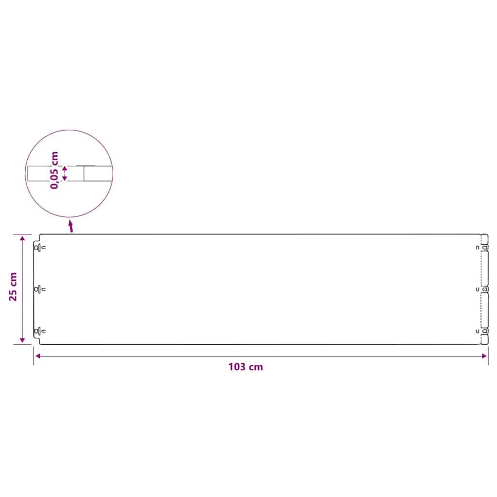 Lawn Edging Set of 20 Pieces in Anthracite Steel