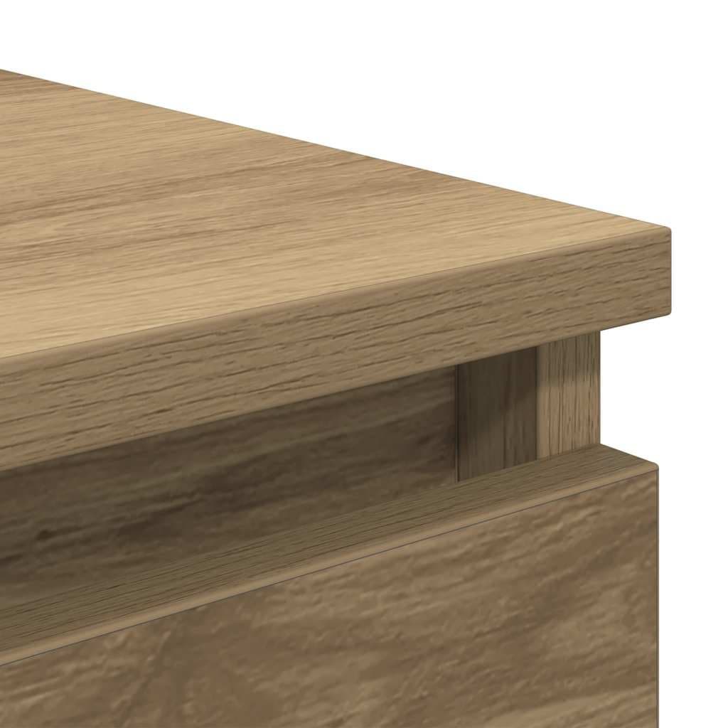 Brown Engineered Wood Sideboard with Drawers