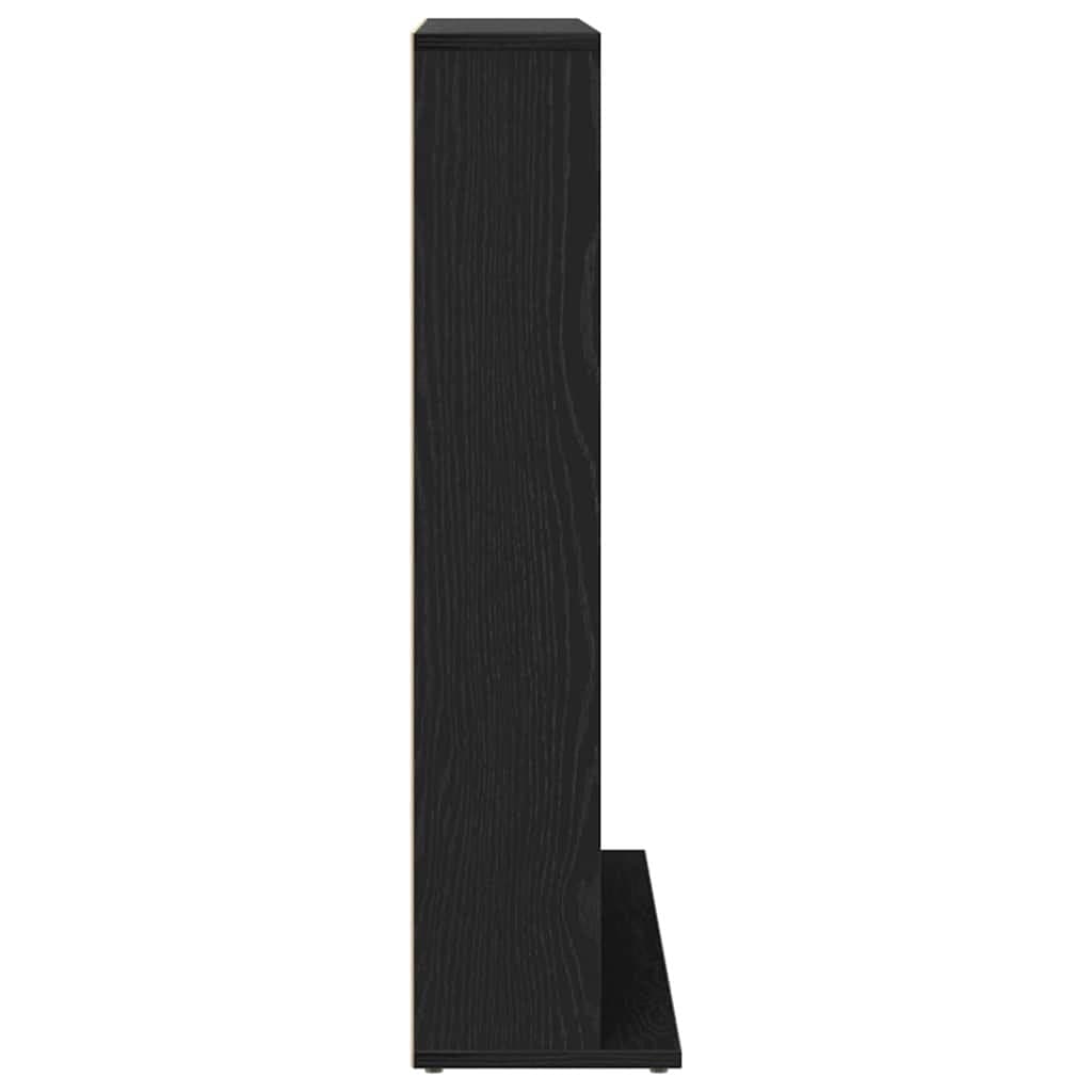 Black Oak CD Cabinet 100x23x89.5cm Media Organiser