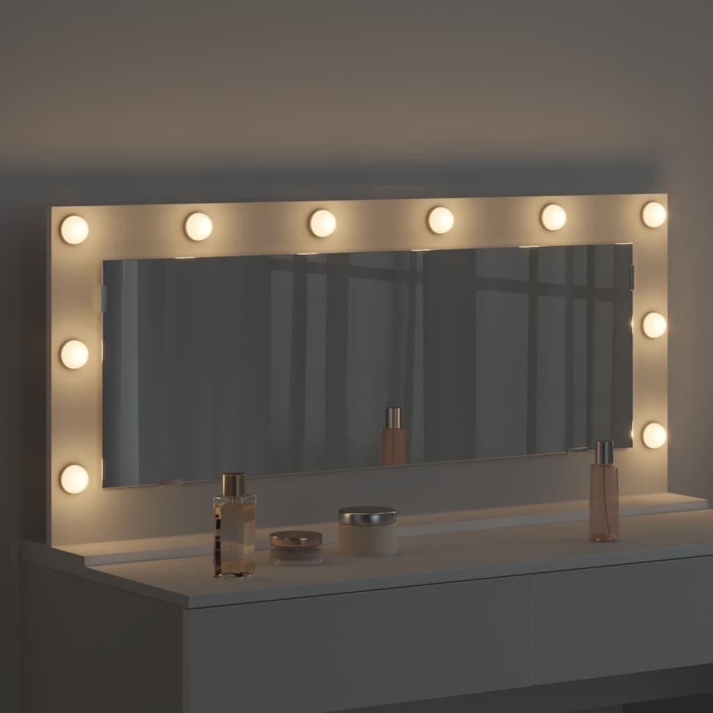 White LED Vanity Mirror for Bedroom Dressing Table 100x45cm