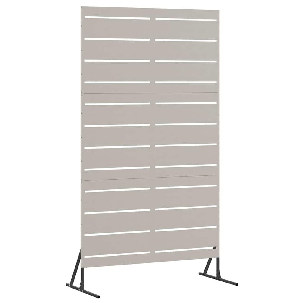 Garden Privacy Screen 100x50x180cm Steel Cut-Out Design Outdoor Patio Fence