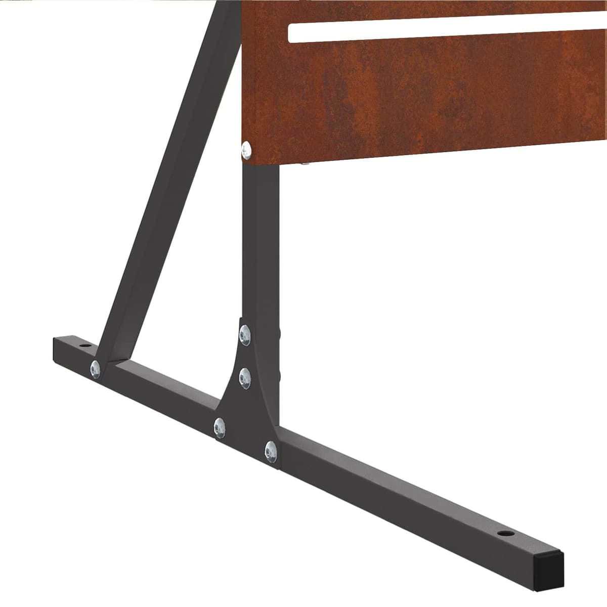 Garden Privacy Screen 100x50x180cm Steel Cut-Out Design Outdoor Patio Fence