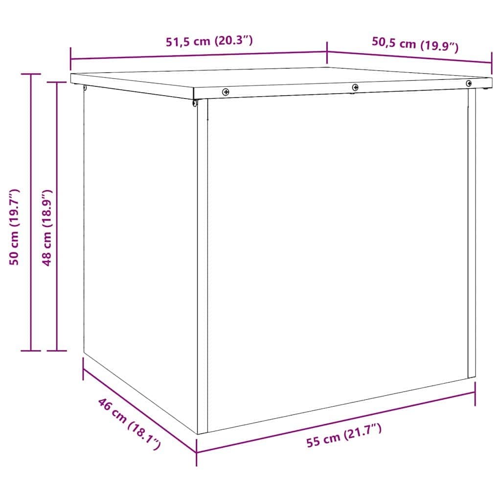 Steel Outdoor Storage Cushion Box 55x50.5x50cm
