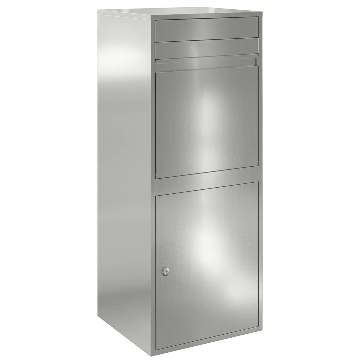 Outdoor Parcel Drop Box with Secure Latch Door