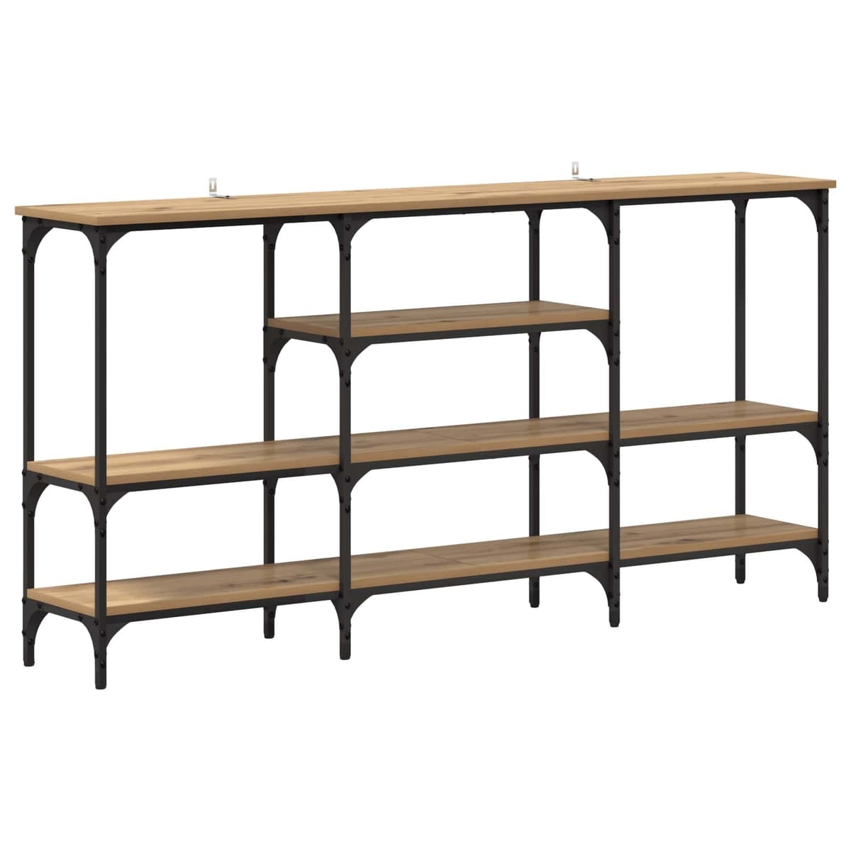 Industrial Console Table for Display and Storage