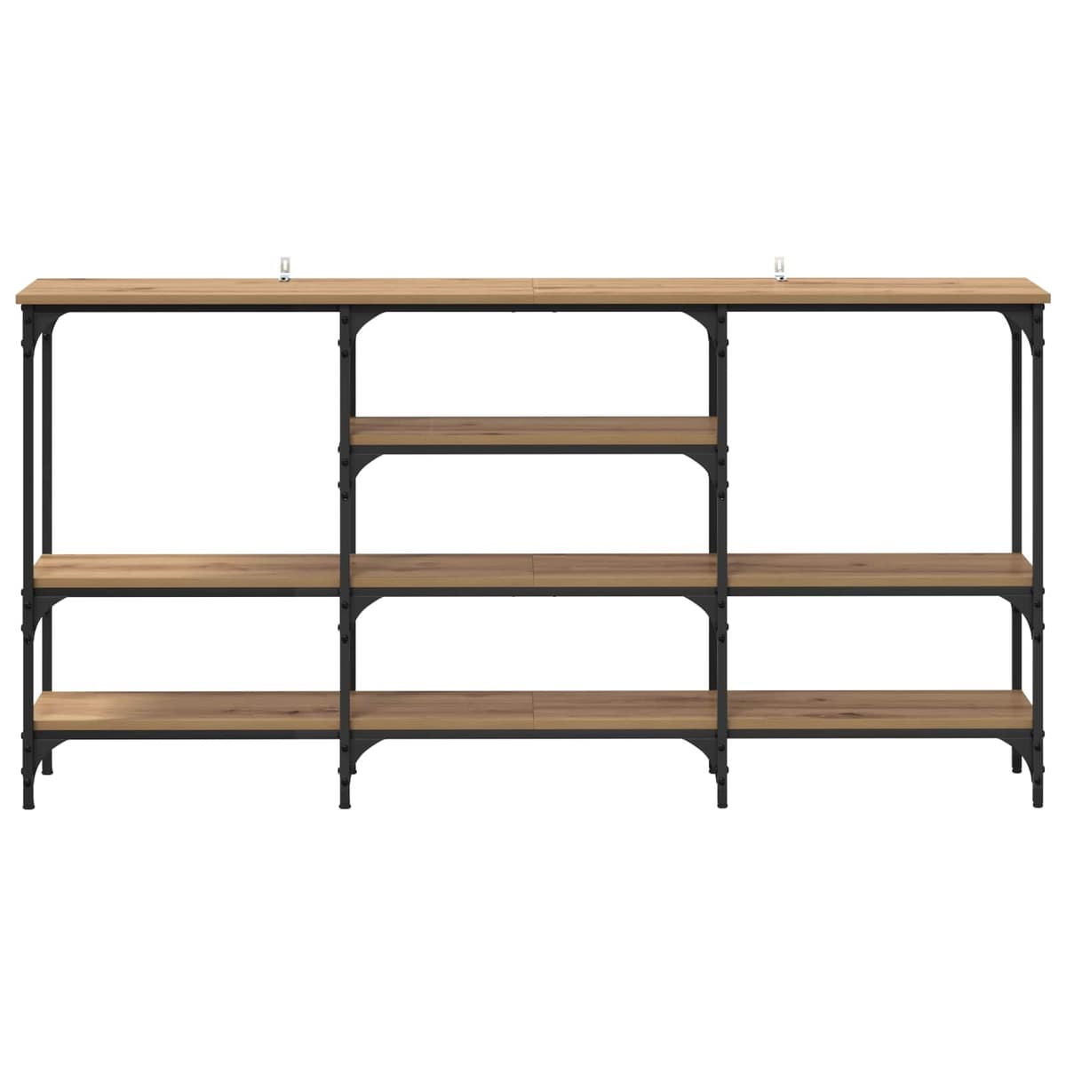Industrial Console Table for Display and Storage