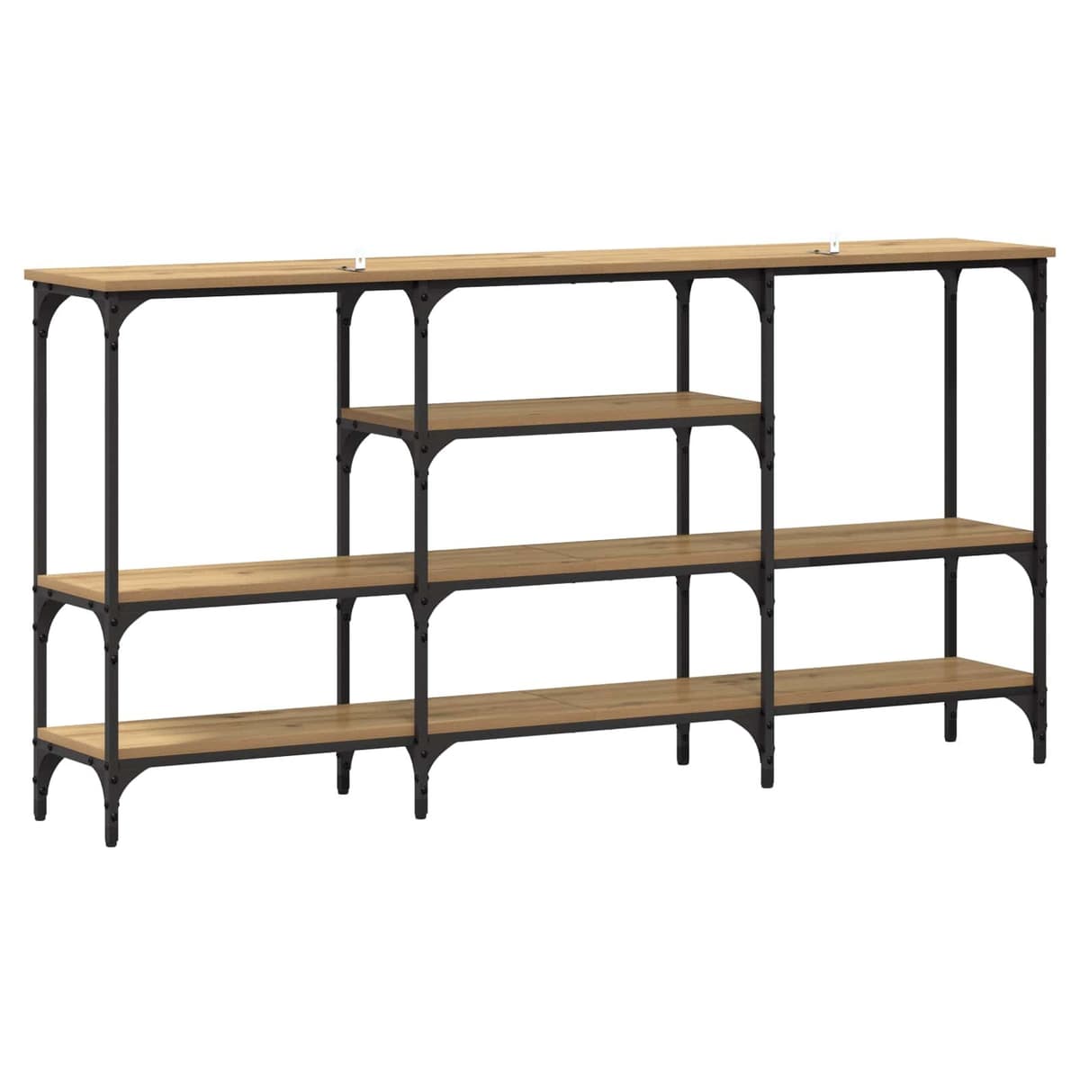 Industrial Console Table for Display and Storage