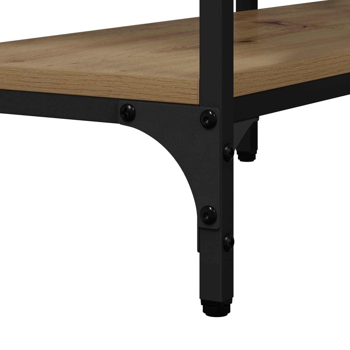 Industrial Console Table for Display and Storage