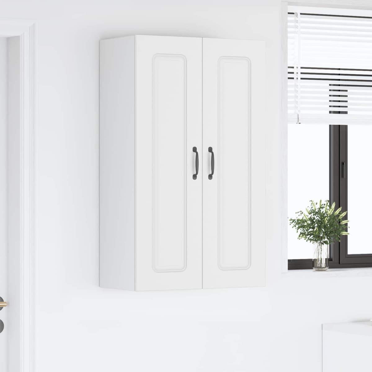 White Kitchen Cabinet Storage Panel 60x31x100cm