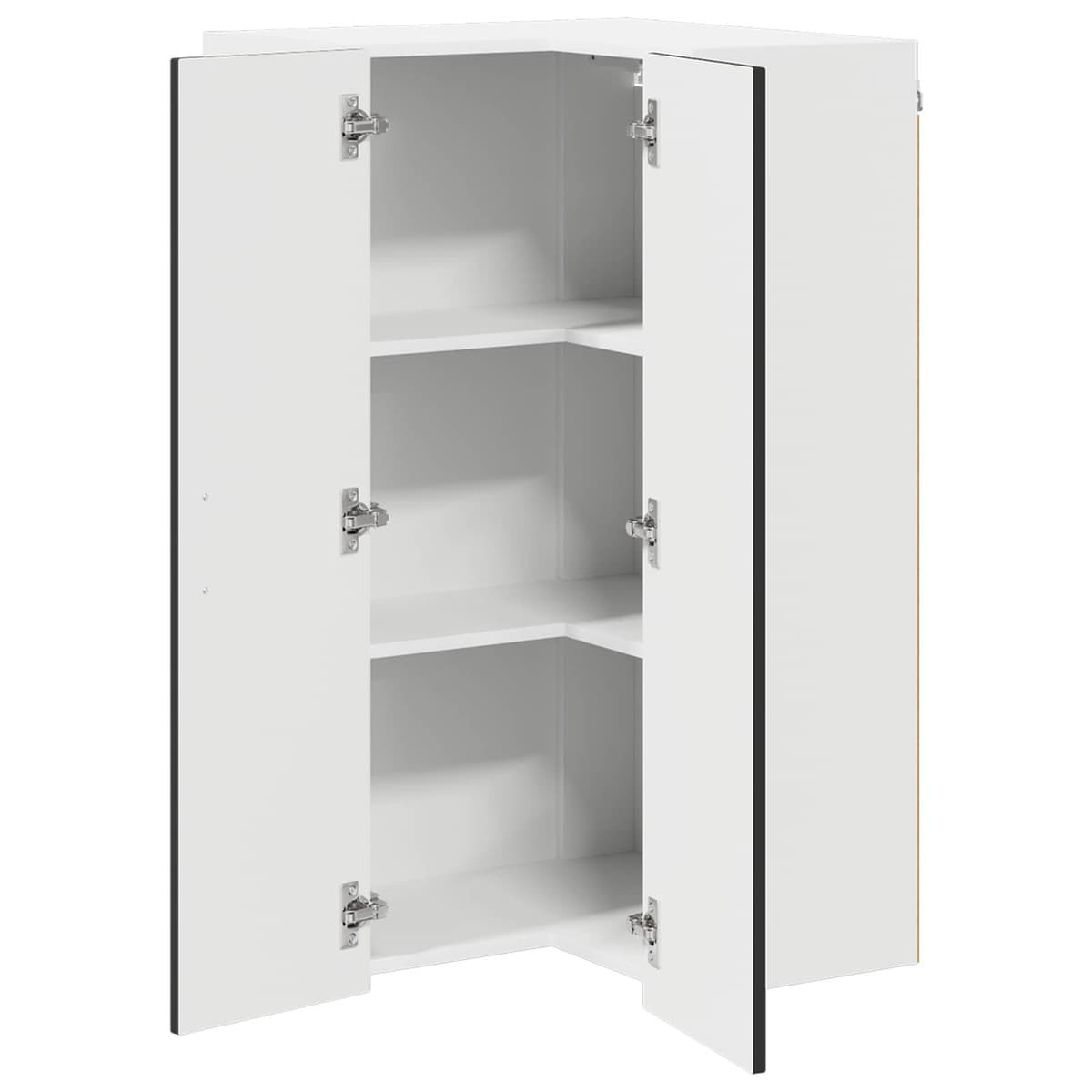 Engineered Wood Black Kitchen Cabinet with Dishwasher Panel