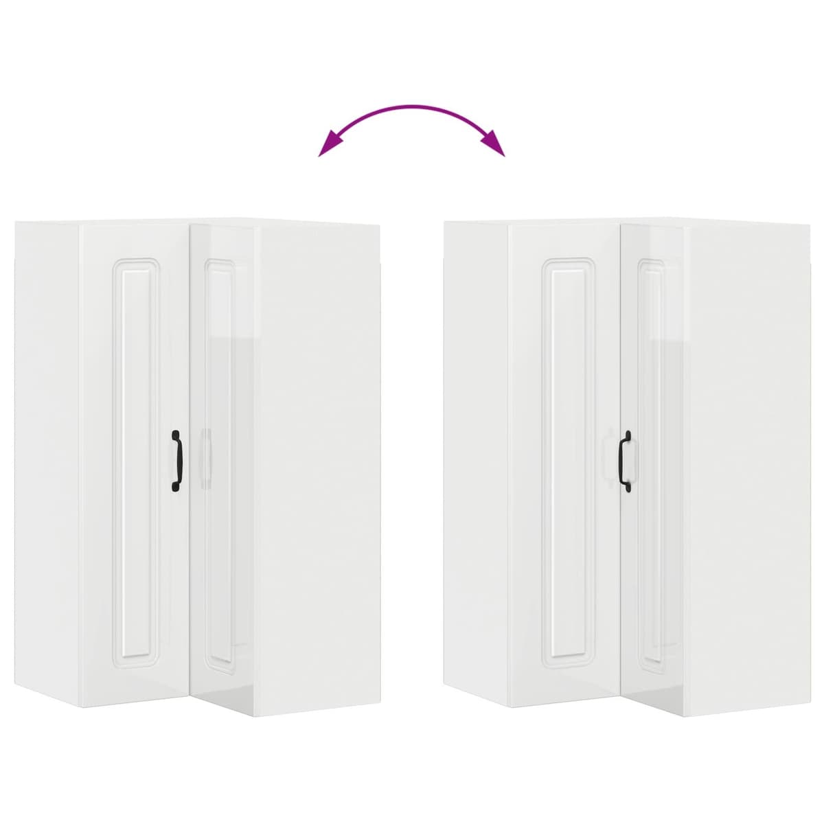 High Gloss White Kitchen Dishwasher Panel Cabinet