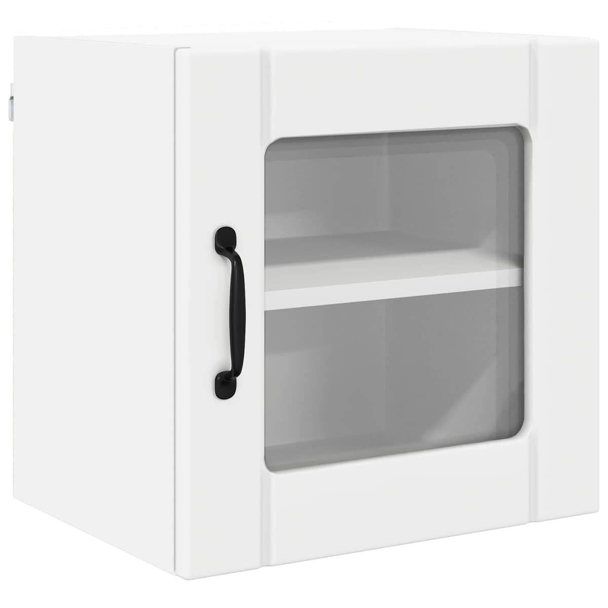 White Wall Glass Cabinet for Kitchen Storage