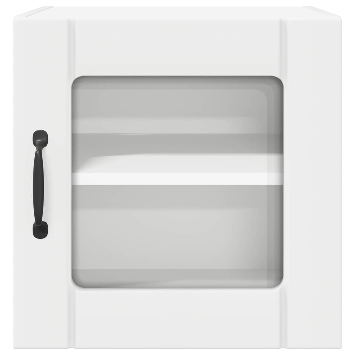 White Wall Glass Cabinet for Kitchen Storage