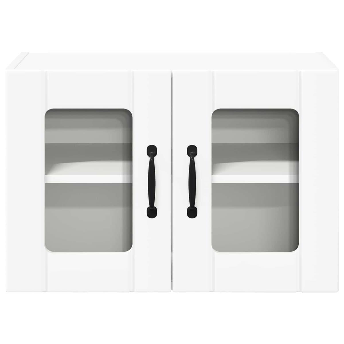White Glass Wall Cabinet for Kitchen Storage