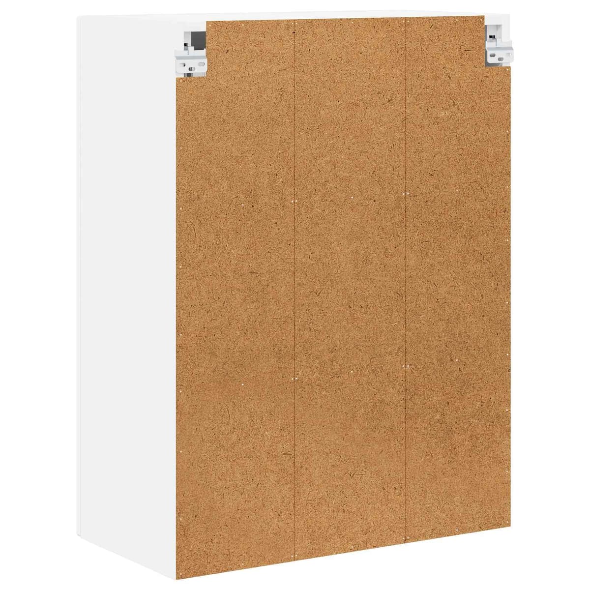 Wall-Mounted Glass Kitchen Cabinet in White