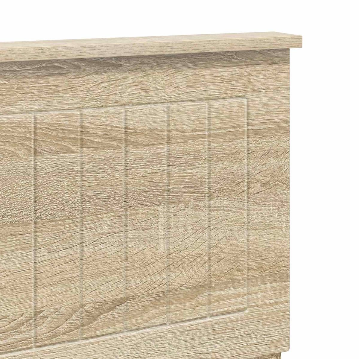 Headboard Sonoma Oak Engineered Wood Modern Minimalist Bedroom Furniture Brown