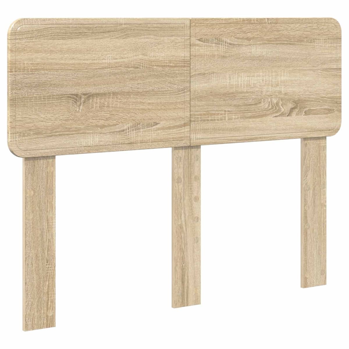 Brown Headboard with Engineered Wood Frame