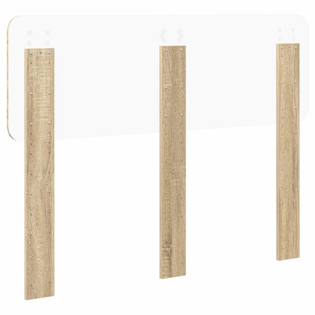 Brown Headboard with Engineered Wood Frame