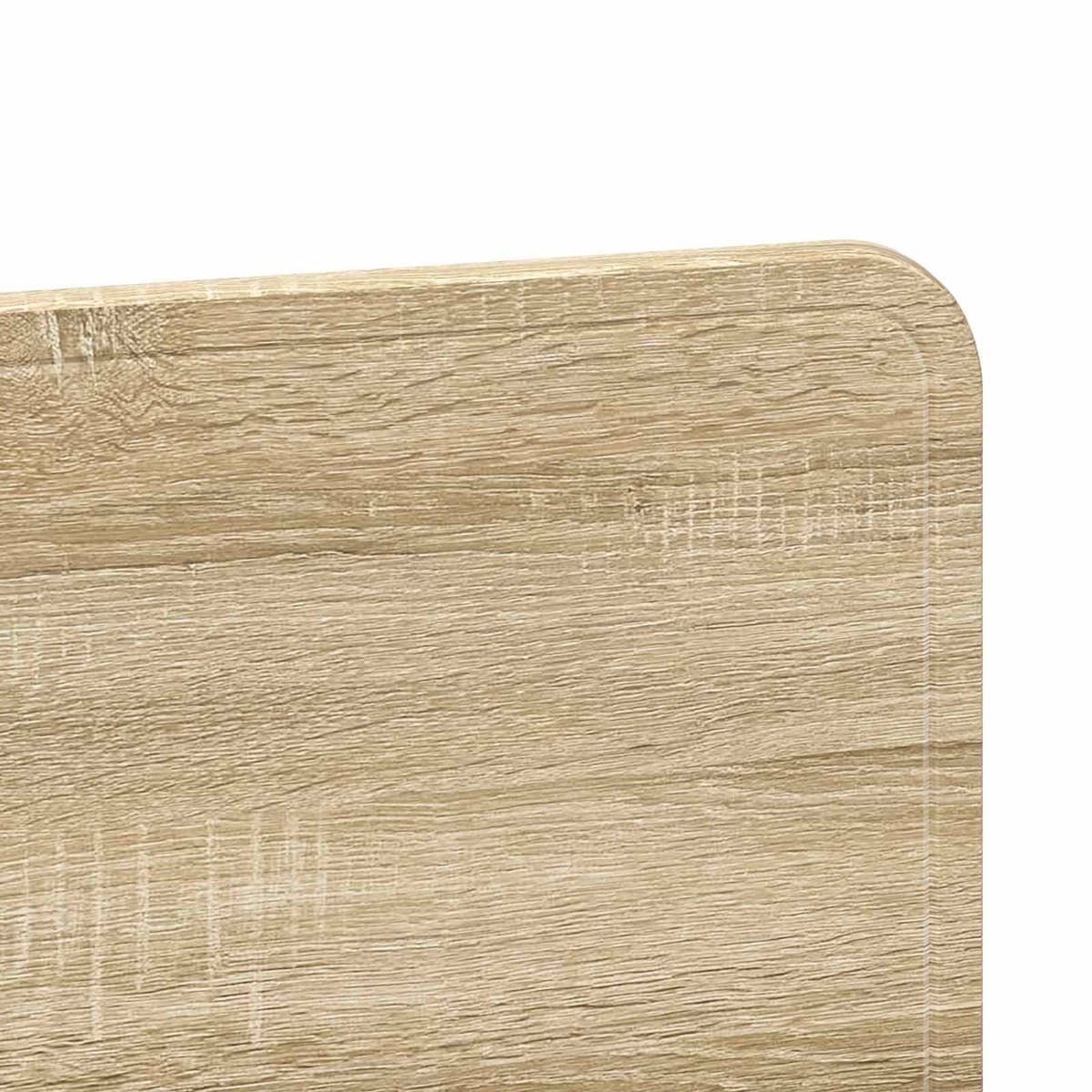 Brown Headboard with Engineered Wood Frame