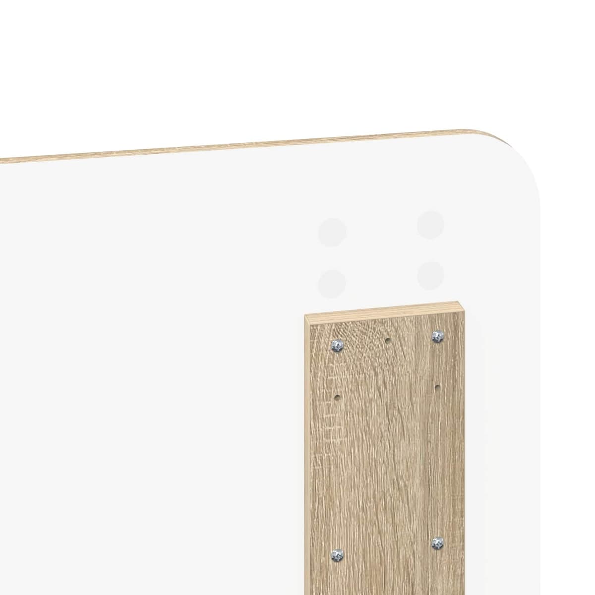 Brown Headboard with Engineered Wood Frame