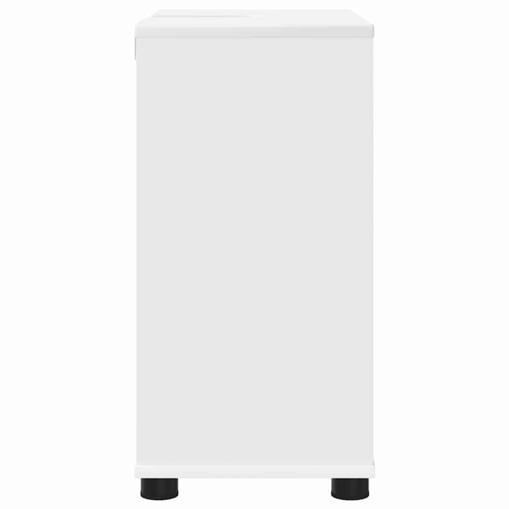White Bathroom Basin Cabinet with Adjustable Storage