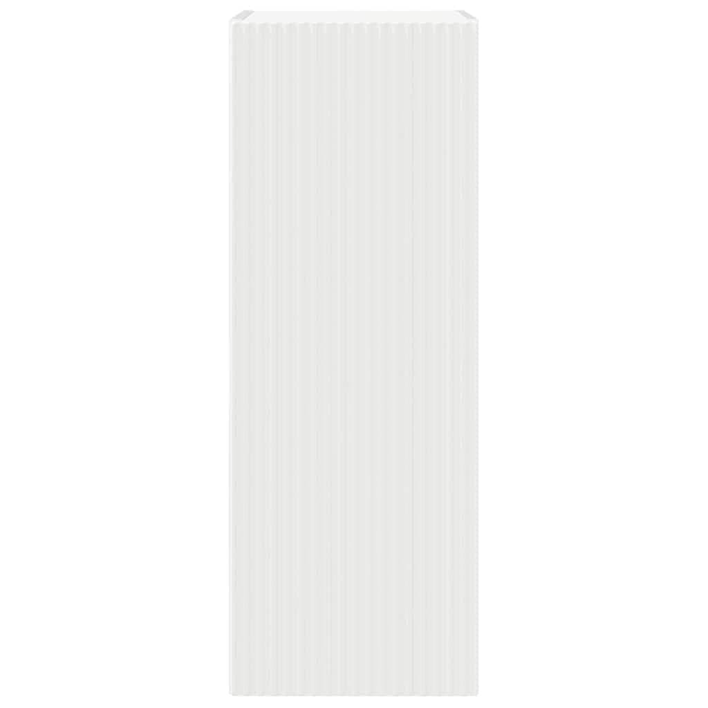 TV Wall Cabinet 2 Pieces White Modern Wall Mount Storage Unit Living Room