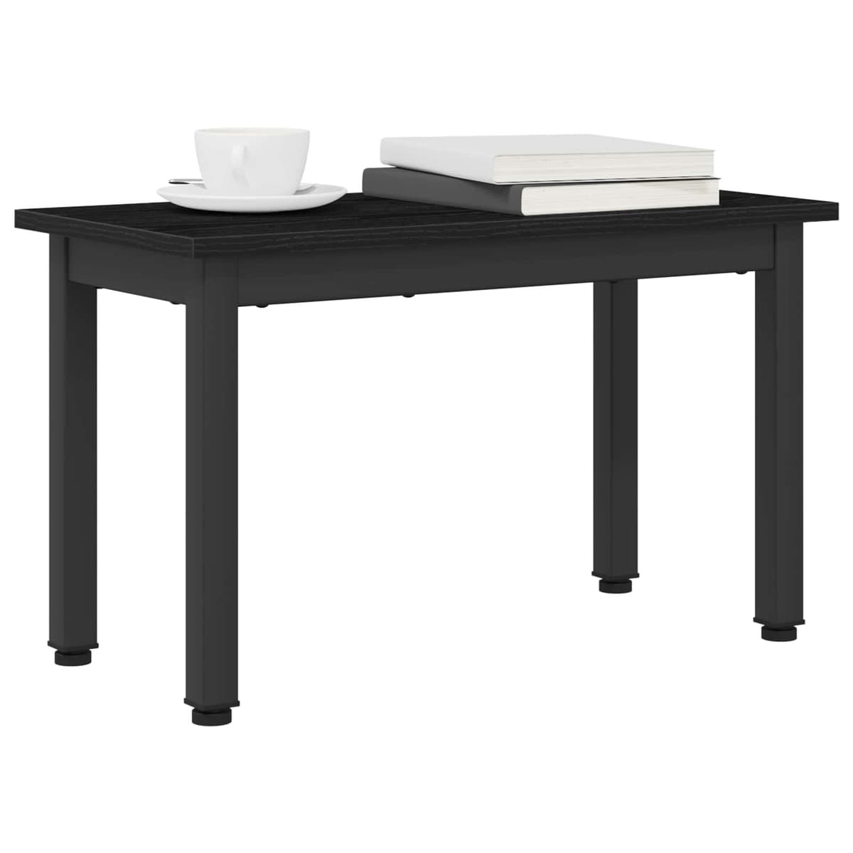 Black Rectangular Modern Coffee Table for Living Rooms