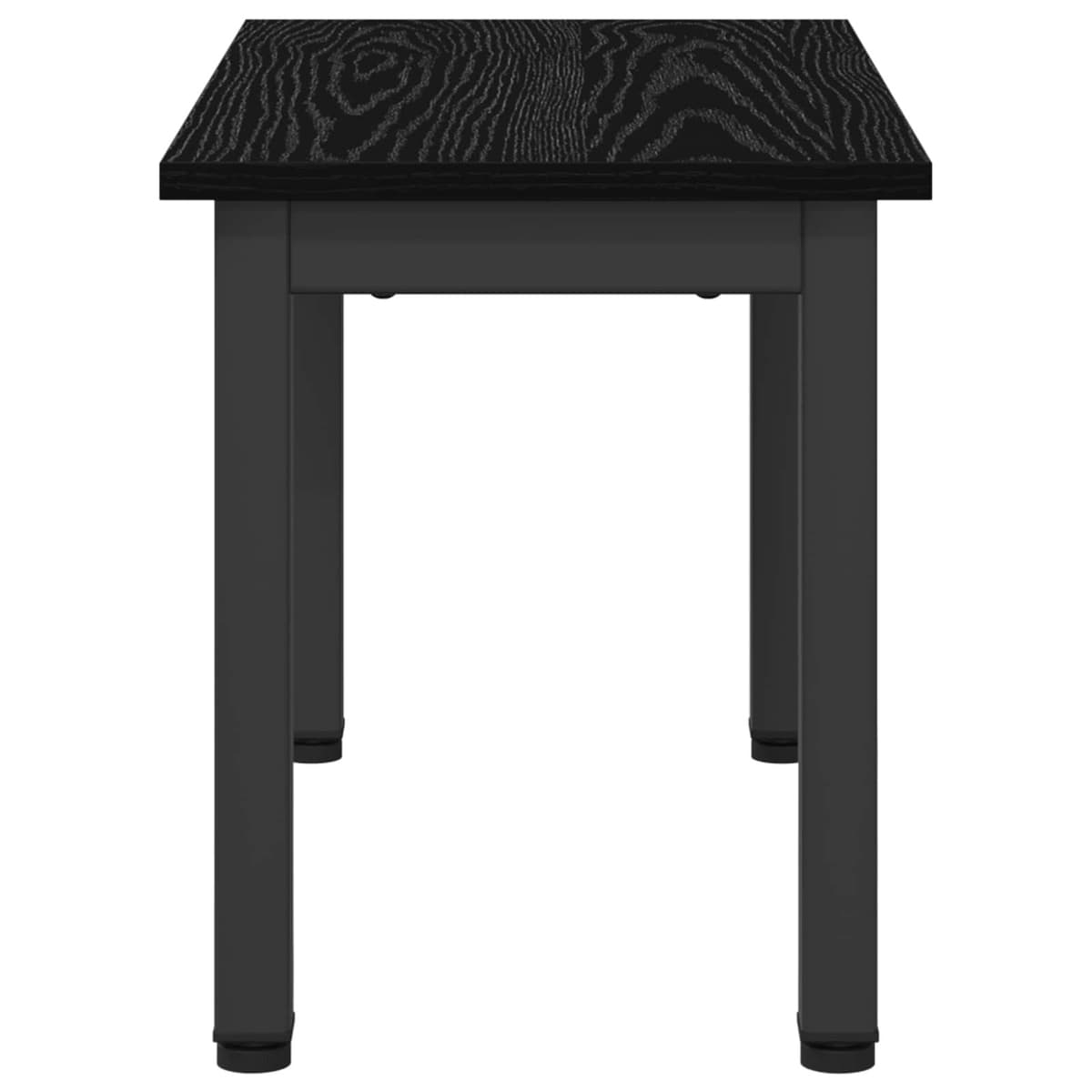 Black Rectangular Modern Coffee Table for Living Rooms
