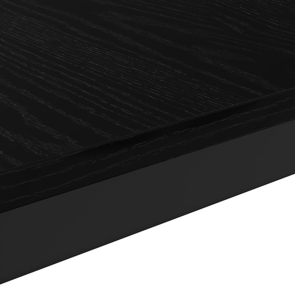 Black Rectangular Modern Coffee Table for Living Rooms