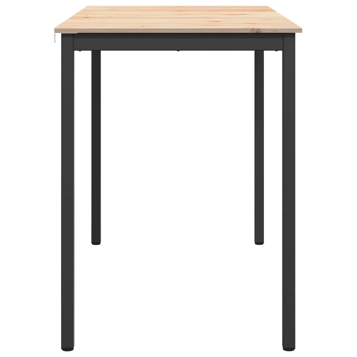 Bar Table Kitchen Dining Room Furniture Solid Pine Wood Natural Brown