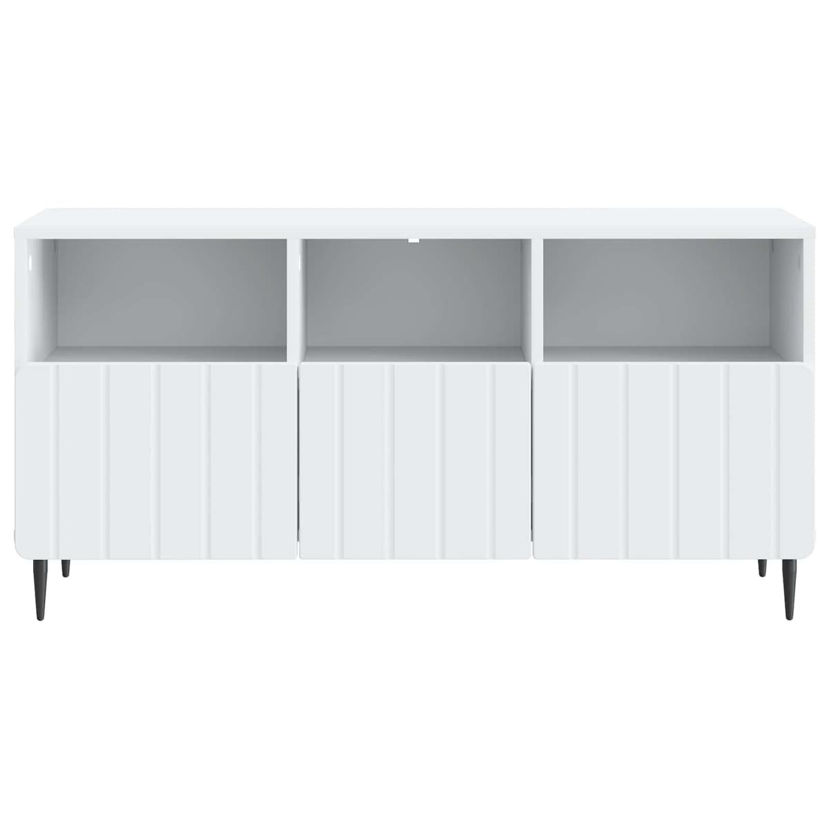 TV Cabinet with Drawer in White Engineered Wood