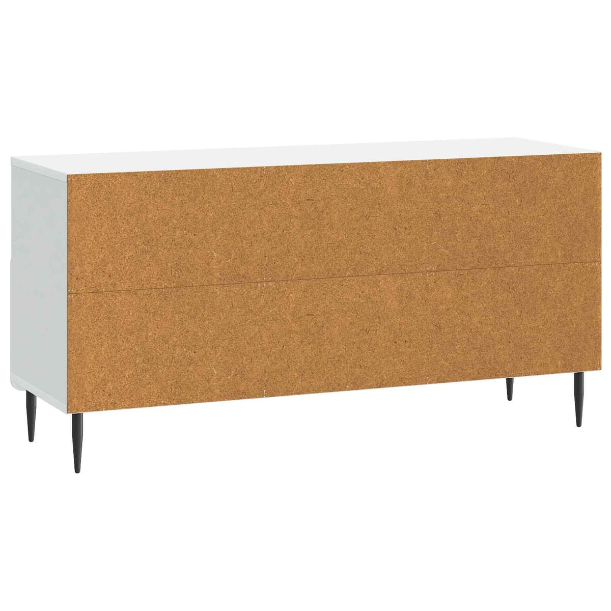 TV Cabinet with Drawer in White Engineered Wood