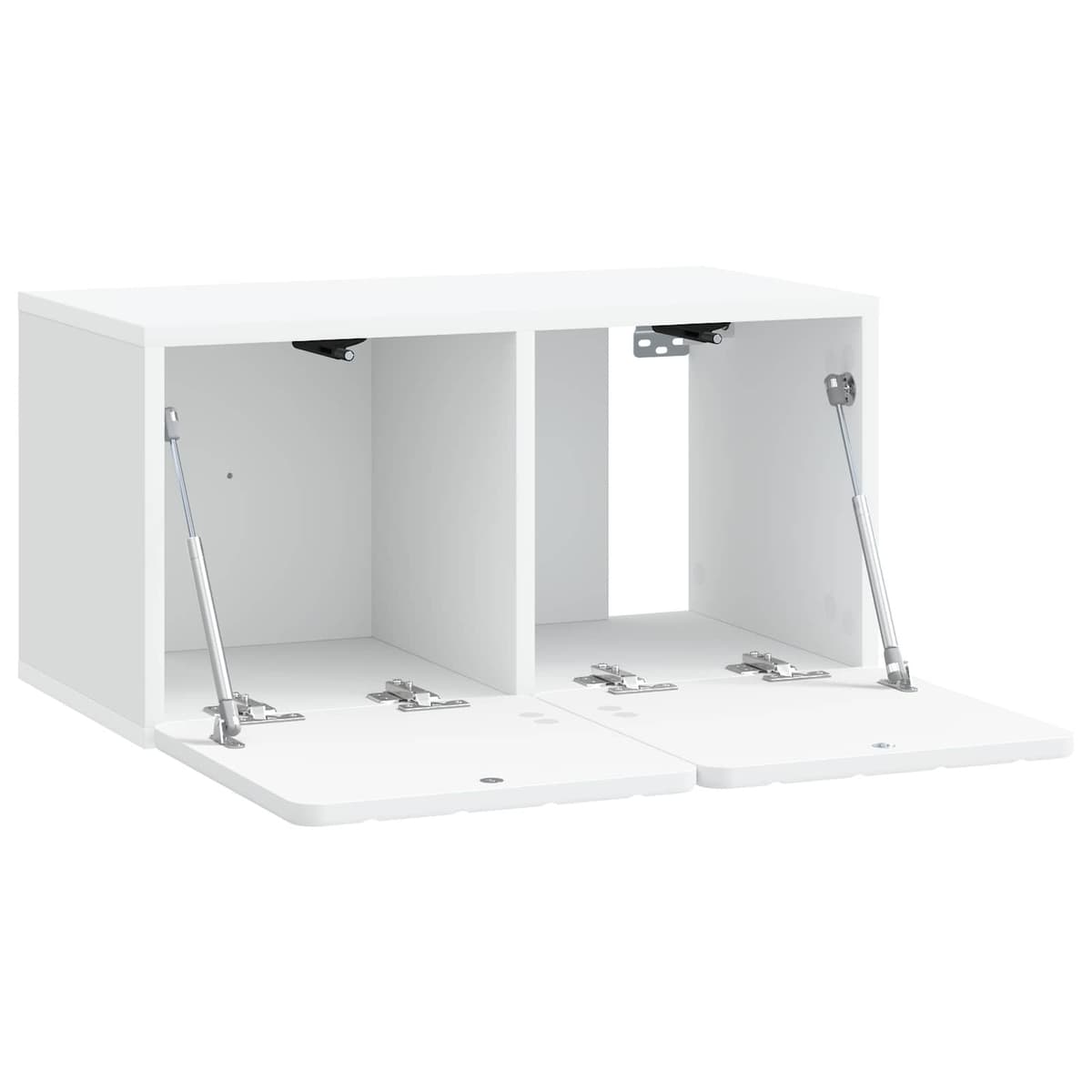 White Wall-Mounted TV Cabinet for Storage