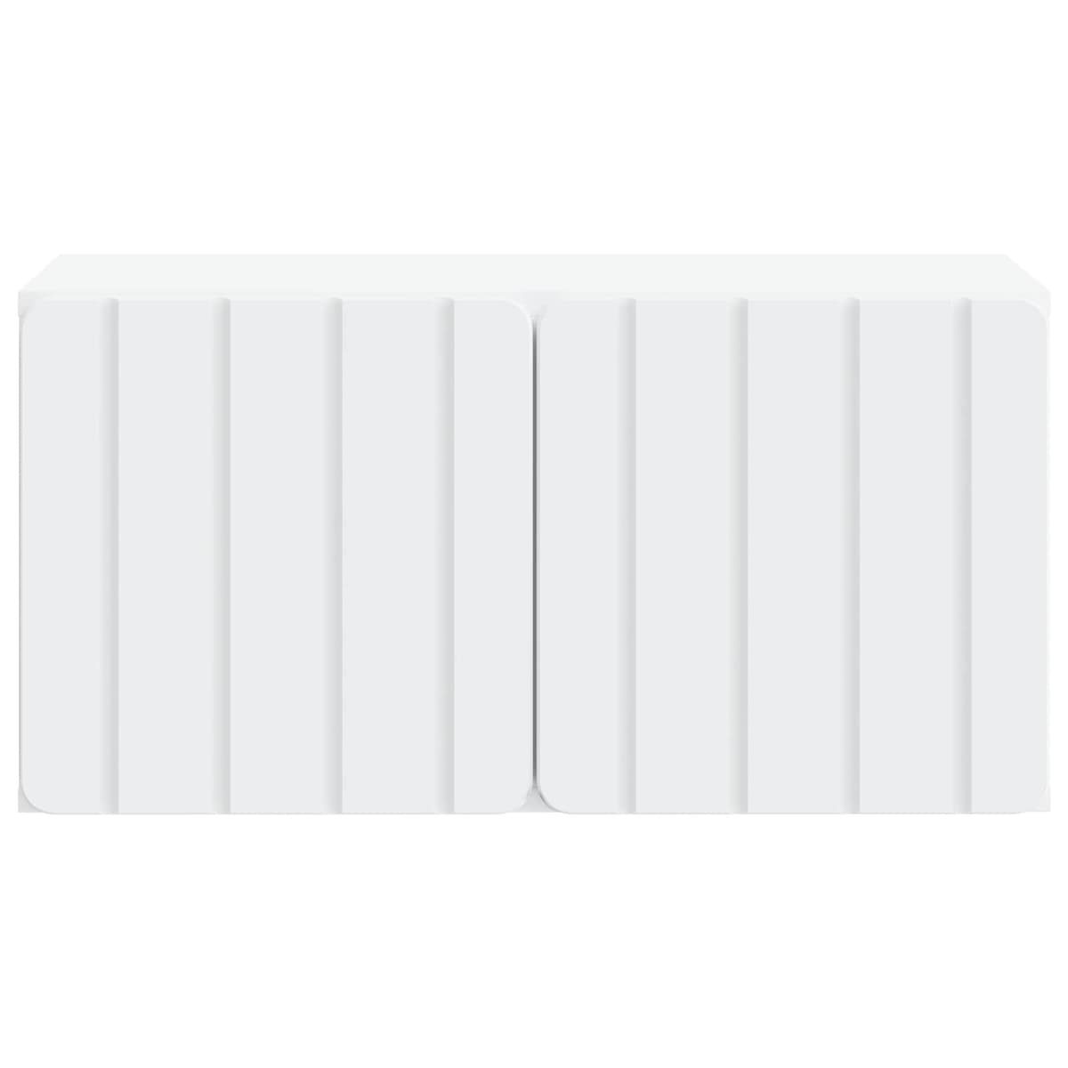 White Wall-Mounted TV Cabinet for Storage