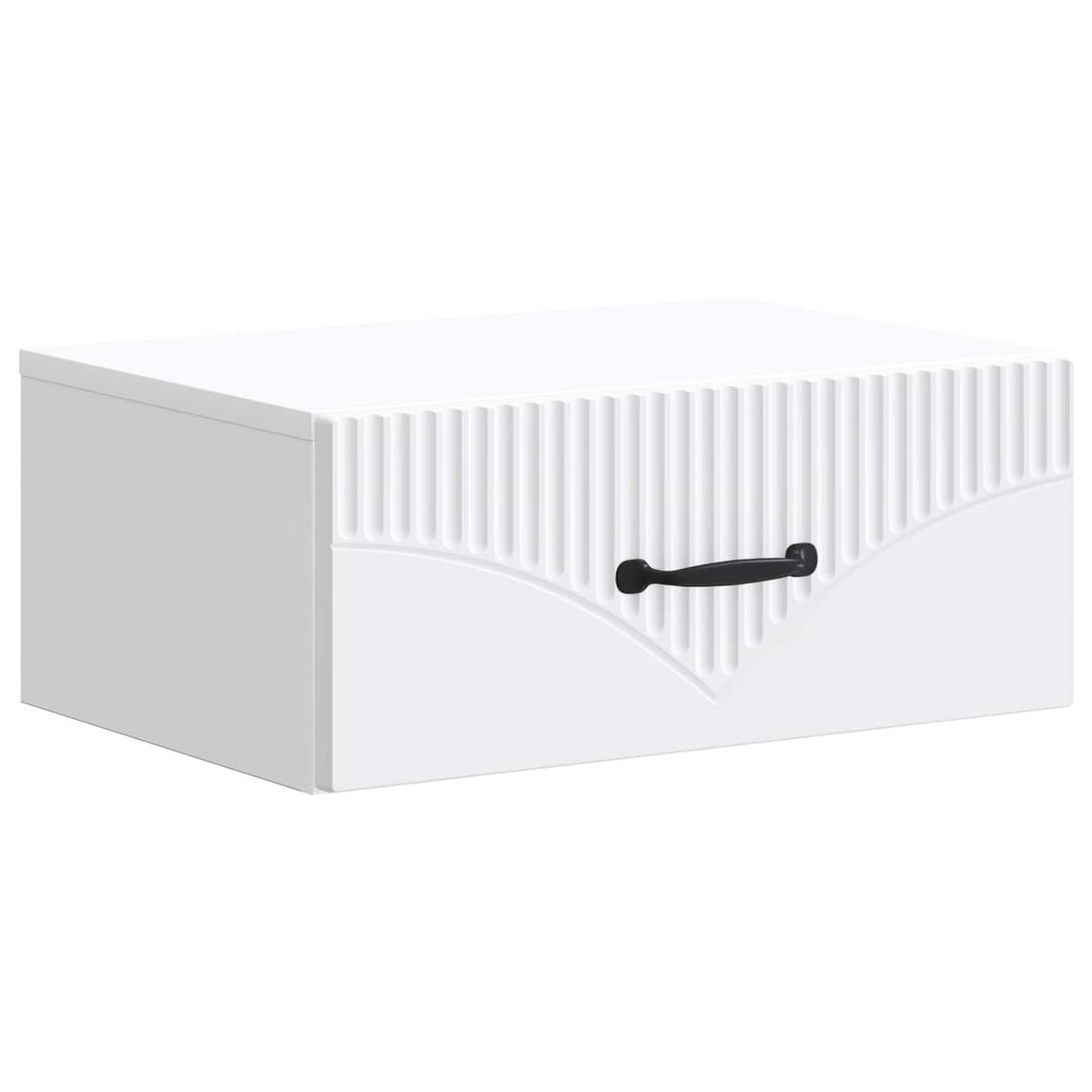 Wall-Mounted Bedside Table with Drawer and Shelf