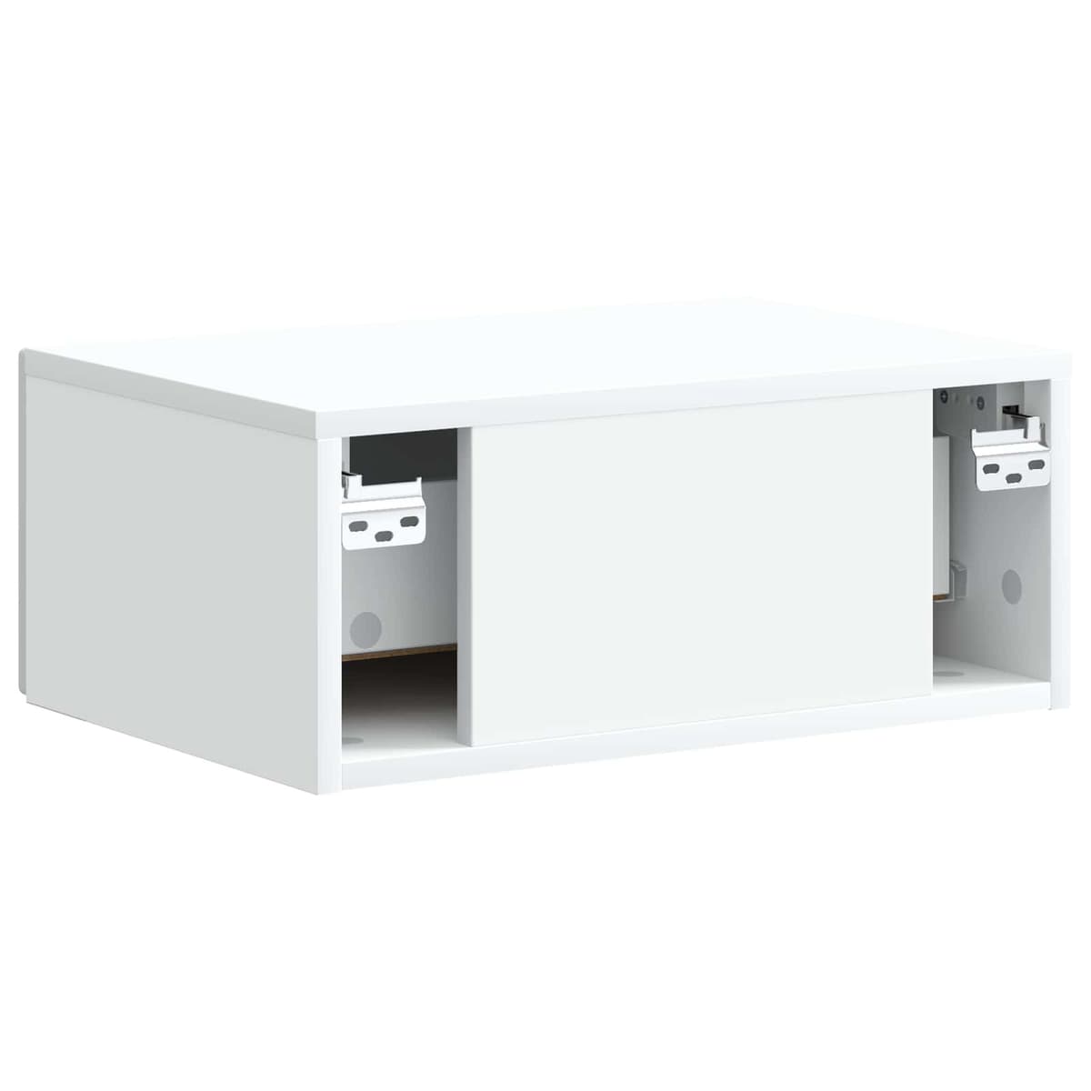 Wall-Mounted Bedside Table with Drawer and Shelf