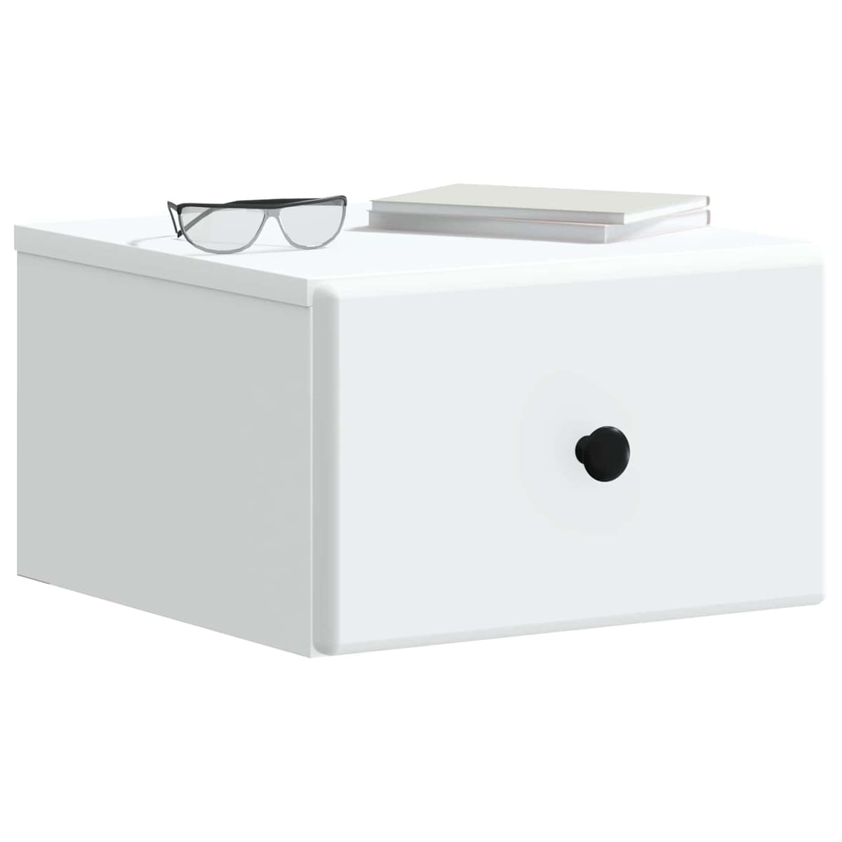 Wall-Mounted Bedside Cabinet with Storage