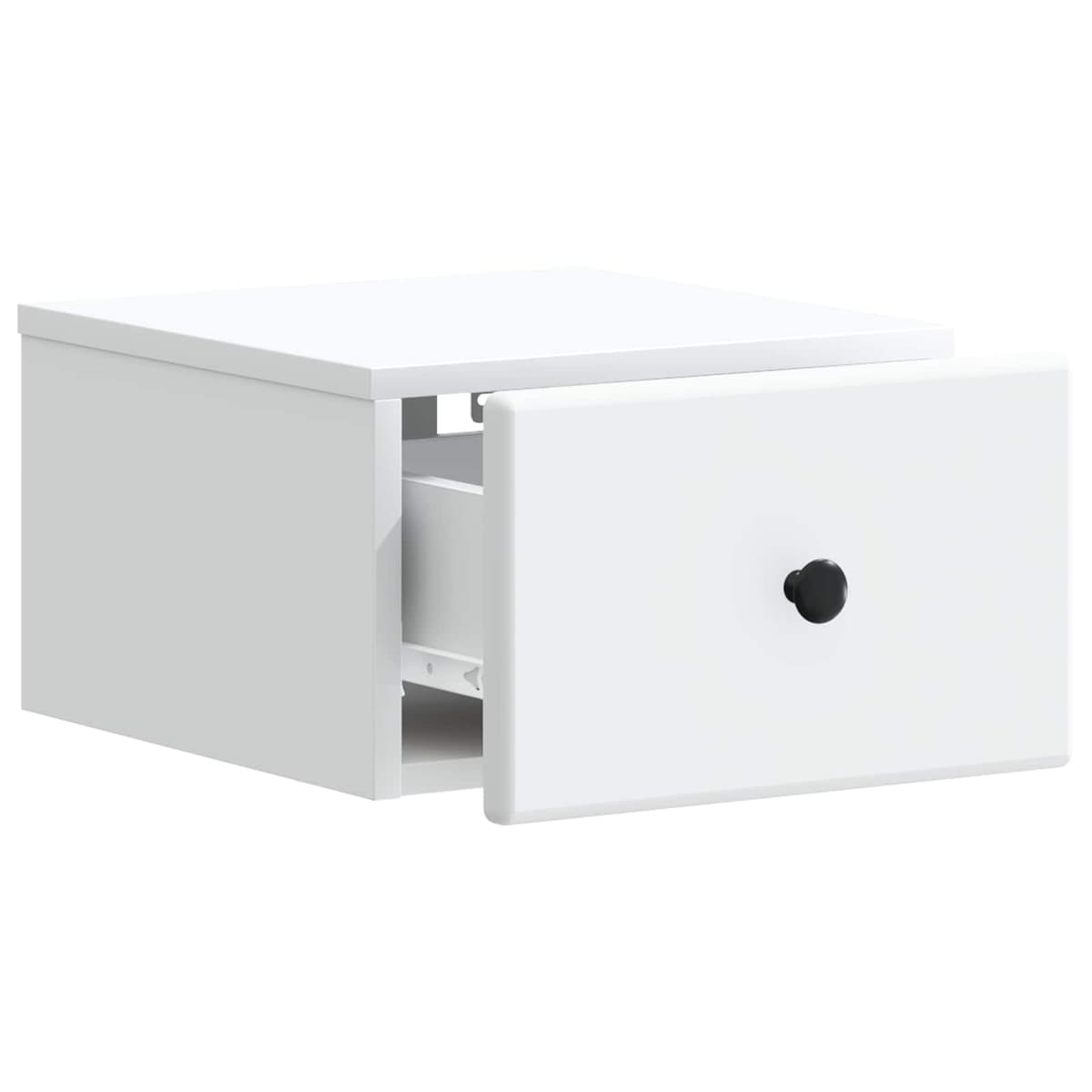 Wall-Mounted Bedside Cabinet with Storage