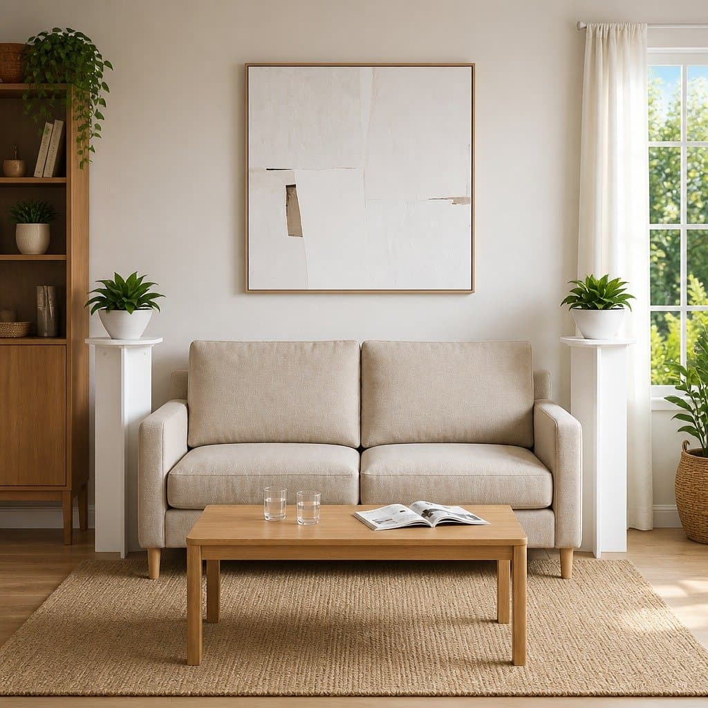 White Plant Stand Set for Indoor Displays
